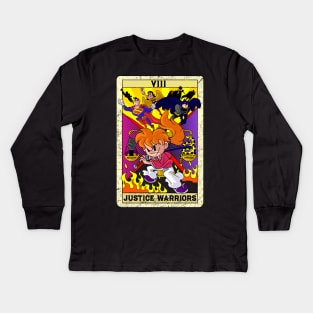 Social justice Warriors Tarot Card Kenshin SJW Old Cartoon Kids Long Sleeve T-Shirt